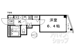 ヌフジャラン御前 1Kの間取図画像