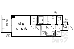 エスリード京都梅小路 1Kの間取図画像