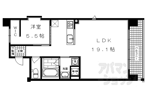 ＩＬＲＯＳＳＯ堀川六角 1203｜京都府京都市中京区堀川通六角下る壺屋町(賃貸マンション1LDK・12階・55.60㎡)の写真 その2