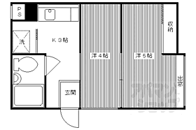 京都府京都市右京区山ノ内北ノ口町（賃貸マンション2K・1階・22.15㎡） その2