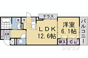 京都府京都市南区久世殿城町（賃貸アパート1LDK・2階・45.39㎡） その2