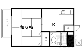 京都府京都市右京区常盤柏ノ木町（賃貸アパート1K・2階・20.46㎡） その2