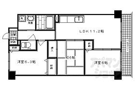 グランディール堀川 502 ｜ 京都府京都市下京区仏光寺通油小路西入ル喜吉町（賃貸マンション3LDK・5階・63.20㎡） その2