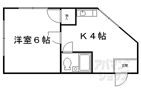 京都府京都市右京区鳴滝蓮池町（賃貸アパート1K・3階・20.53㎡） その2