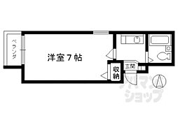 JR東海道・山陽本線 京都駅 徒歩8分の賃貸マンション 2階1Kの間取り
