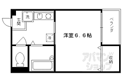 サン・ウィステリアかなげん 1Kの間取図画像