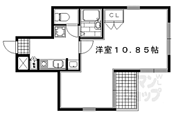 サンモールコート東洞院 1階1Kの間取り