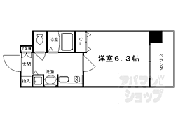JR東海道・山陽本線 京都駅 徒歩5分の賃貸マンション 3階1Kの間取り