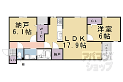 ＭＡｉＳＯＮ　ｄｅ　ＢＯＲＯ御所南 4階1SLDKの間取り