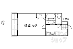 アール四条大宮 3階1Kの間取り