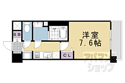 プレサンス京都天使突抜奏 403 4階1Kの間取り