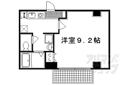 Ｂｅｌｌｅ・Ｆｏｒｍｅ平安 7階1Kの間取り