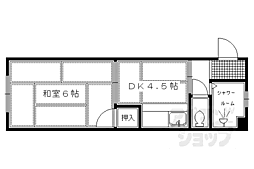 千高ビル 2階1DKの間取り