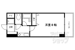 大晋メゾネ四条大宮 7階1Kの間取り