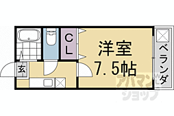 メゾン永楽 3階1Kの間取り