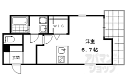 みやび小路 1階1Kの間取り