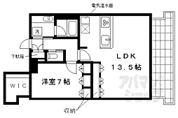 S-FORT二条城前 1LDKの間取図画像