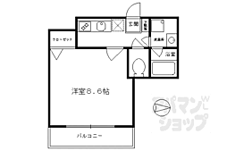 ＳＵＭＩＫＡ六角高倉 10階1Kの間取り
