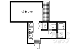 清和マンション 1階1Kの間取り