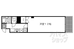 ベルステージ東山 3階1Kの間取り