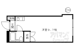 ロッソ烏清 ワンルームの間取図画像
