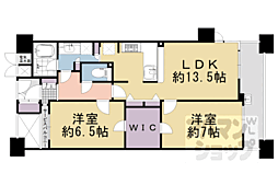 烏丸御池アーバンライフ 2LDKの間取図画像