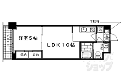 プラネシア烏丸御池 1LDKの間取図画像