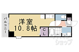 エスト堀川 ワンルームの間取図画像