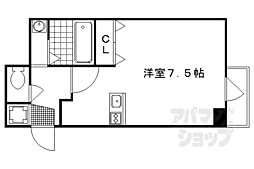 CASAFLUENTE ワンルームの間取図画像