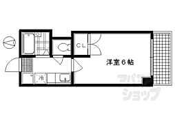 ヴァインオークファイン 1Kの間取図画像