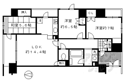 イーグルコート烏丸御池ル・シエル 5階/5F
