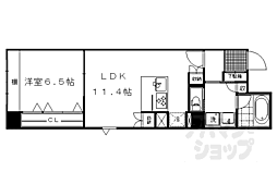casaRyoko 1LDKの間取図画像