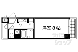 ノアーズアーク京都五条 1Kの間取図画像