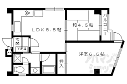エクセルメゾン御池 2LDKの間取図画像
