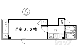 コーポセブン 1Kの間取図画像
