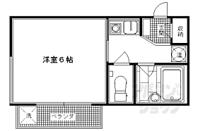 鳴滝グリーンハイツ 202 ｜ 京都府京都市右京区鳴滝音戸山町（賃貸マンション1K・2階・18.00㎡） その2