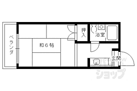 ハイツヤマブキ 208 ｜ 京都府京都市右京区嵯峨釈迦堂大門町（賃貸マンション1K・2階・16.87㎡） その2