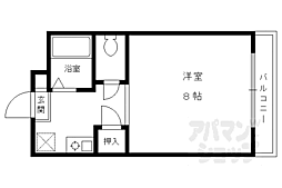 ハイツ松山 1階1Kの間取り