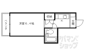 シャトーローラン 502 ｜ 京都府京都市右京区西院東貝川町（賃貸マンション1K・5階・18.68㎡） その2