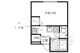 サンラック西京極 202 ｜ 京都府京都市右京区西京極下沢町（賃貸アパート1K・2階・18.21㎡） その2