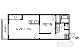 京都府京都市西京区牛ケ瀬奥ノ防町（賃貸マンション1LDK・1階・47.03㎡） その2