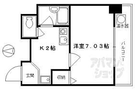 京都府京都市下京区高辻通堀川西入富永町（賃貸マンション1K・8階・22.36㎡） その2