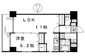 京都府京都市下京区堀川通五条下る柿本町（賃貸マンション1LDK・4階・40.04㎡） その2