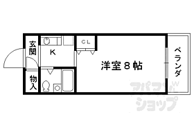 アーバンハウスＡ＆ＵI 704 ｜ 京都府京都市右京区西京極畔勝町（賃貸マンション1K・7階・20.01㎡） その2