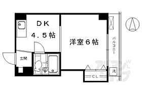 京都府京都市下京区平居町（賃貸マンション1DK・8階・21.66㎡） その2