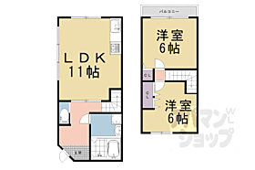 嵯峨折戸町8貸家 1 ｜ 京都府京都市右京区嵯峨折戸町（賃貸一戸建2LDK・--・61.43㎡） その2