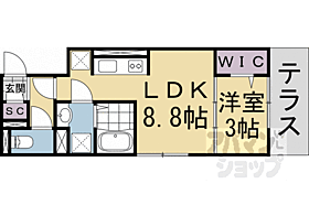 グレース西院 102 ｜ 京都府京都市右京区西院清水町（賃貸アパート1LDK・1階・31.48㎡） その2