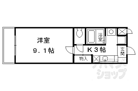 京都府京都市南区東九条明田町（賃貸マンション1K・4階・28.06㎡） その2