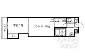 アドバンス京都西院パルティーレ 403 ｜ 京都府京都市右京区西院六反田町（賃貸マンション1LDK・4階・34.54㎡） その2