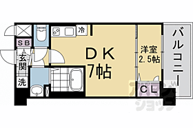 京都府京都市南区上鳥羽勧進橋町（賃貸マンション1DK・7階・25.55㎡） その2